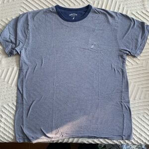 Nautica Men's Striped Navy Tee